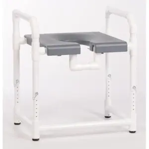 IPU TSF12 OS G 400 Lbs Toilet Safety Frame With Blow Molded Seat, Gray