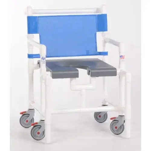 Elite 450 Lbs Shower Chair With Blow Molded Seat, G-Blue