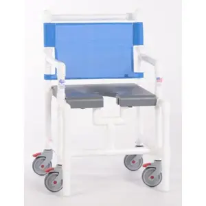 IPU SC8200 MS G-13 Elite 375 Lbs Shower Chair With Blow Molded Seat, G-Blue