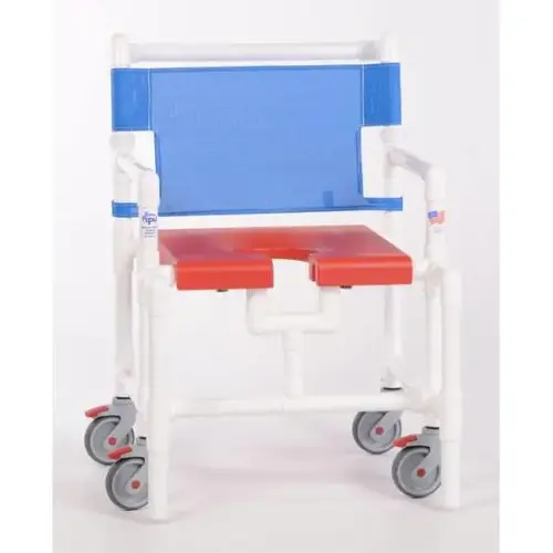 Elite 450 Lbs Shower Chair With Blow Molded Seat, R-Blue