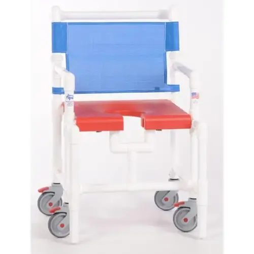 Elite 375 Lbs Shower Chair With Blow Molded Seat, R-Blue