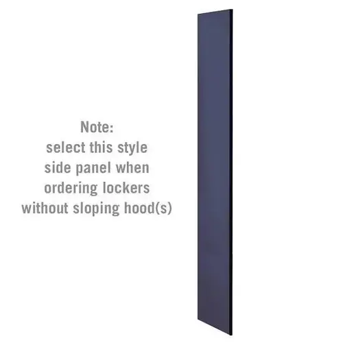 Side Panel For Locker, Blue Wood