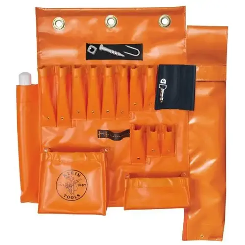 Aerial Apron With Hot Stick Pocket Orange