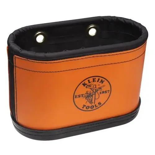 Hard-Body Oval Bucket Withkickstand Orange