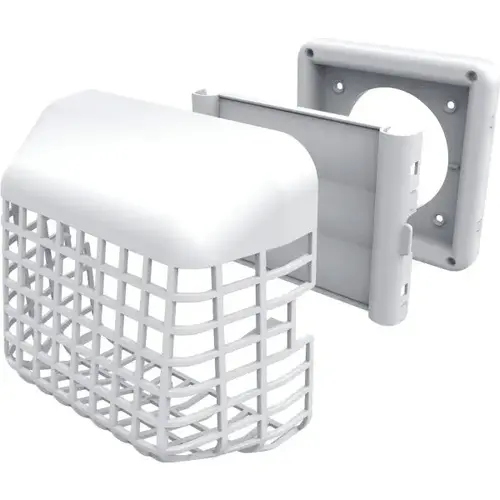 4" Easy Clean Louvered Dryer Vent Cover With Bird Guard Vent Hood 4" Easy Clean Louvered Dryer Vent Cover With Bird Guard Vent Hood