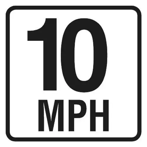 Speed Limit 10 Mini Sign, Non-Reflective, 12 X 12 Speed Limit 10 Mini Sign, Non-Reflective, 12 X 12