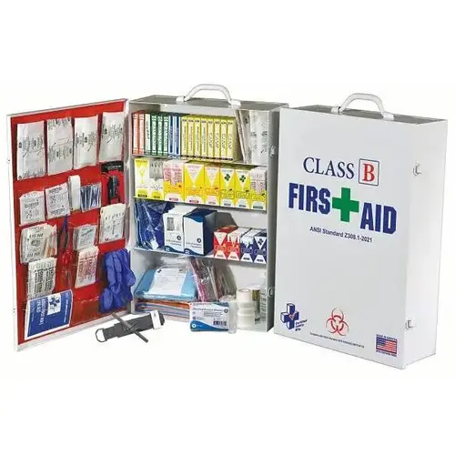 4-Shelf Class B First Aid Cabinet