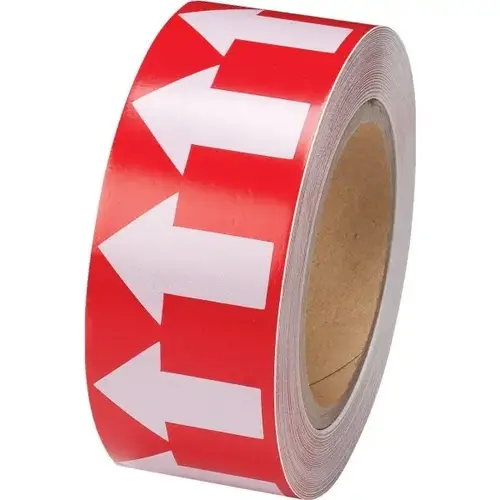Directional Flow Arrow Tape Red/White Directional Flow Arrow Tape Red/White