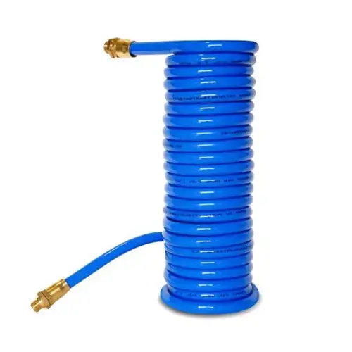 25-Foot Coiled 3/8-Inch Id Air Hose Blue 25-Foot Coiled 3/8-Inch Id Air Hose Blue
