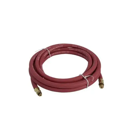 15 ft Rubber Air Hose With 1/4-Inch Nps And 3/8-Inch -24 Brass Fittings 15 ft Rubber Air Hose With 1/4-Inch Nps And 3/8-Inch -24 Brass Fittings