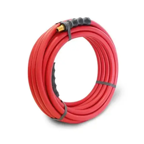 30-Foot X 3/8-Inch Rubber Air Hose With 1/4-Inch Male Npt Brass Fitting 30-Foot X 3/8-Inch Rubber Air Hose With 1/4-Inch Male Npt Brass Fitting