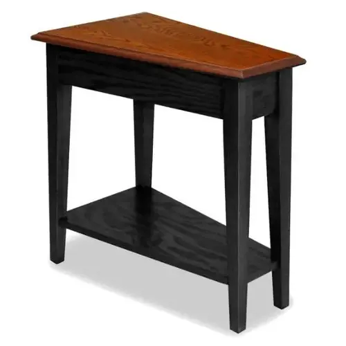 Recliner Wedge Table With Shelf,slate