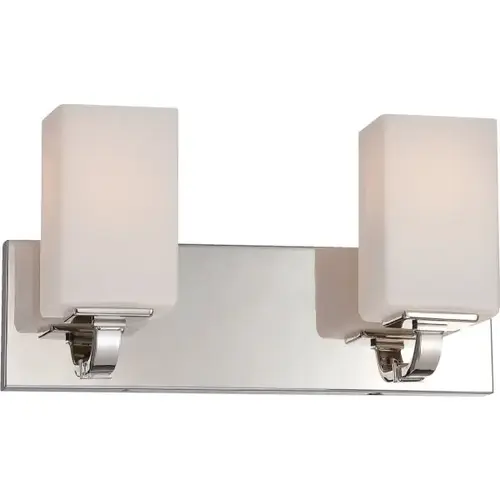 Vista 15.5 In. 2-Light Incandescent Bath Vanity Fixture Vista 15.5 In. 2-Light Incandescent Bath Vanity Fixture