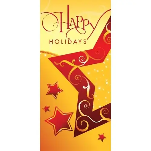 Holiday Boulevard Banner, "Holiday Star" Design, Semi-Custom, 30" X 60" Holiday Boulevard Banner, "Holiday Star" Design, Semi-Custom, 30" X 60"