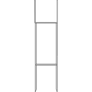 Hd Supply 293887 Light Frame For Coroplast Amenity Signs, Zinc