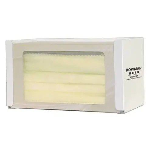 Face Mask Dispenser - Earloop White Powder-Coated Steel Face Mask Dispenser - Earloop White Powder-Coated Steel