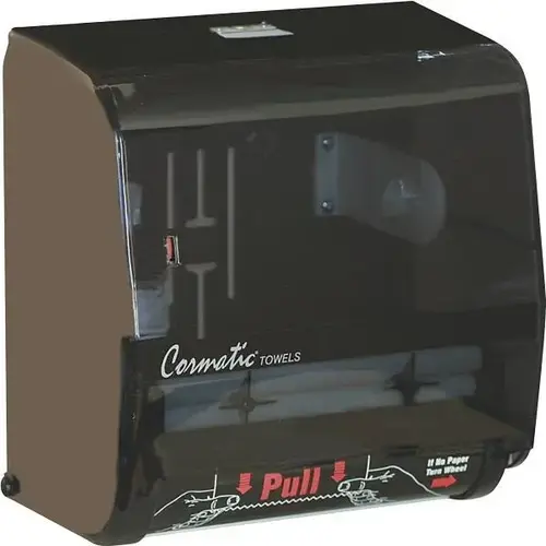 Vuall Translucent High-Capacity Roll Towel Dispenser (Smoke Gray)