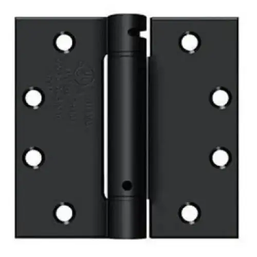 4.5" X 4.5" Matte Black Commercial Spring Hinge 4.5" X 4.5" Matte Black Commercial Spring Hinge