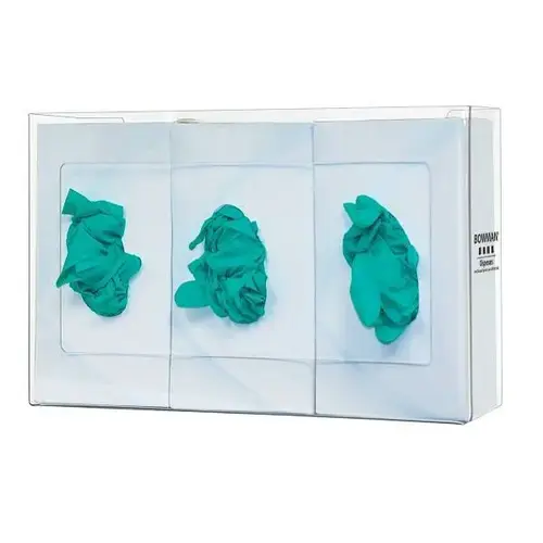 Glove Box Triple Holds 3 Boxes Of Gloves Clear Petg Plastic Glove Box Triple Holds 3 Boxes Of Gloves Clear Petg Plastic