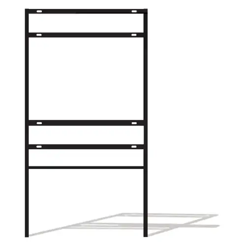 Heavy Duty Sign Frame For Amenity Signs And Bottom Riders