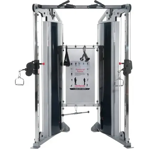 Functional Trainer With 2 - 225 Lbs Weight Stacks, 2 Pulleys, Chin Up Bar