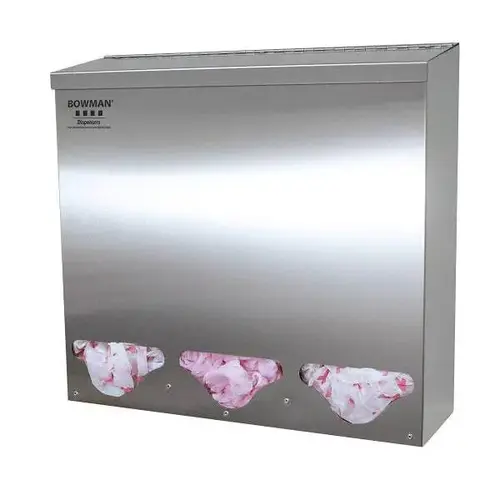 Bulk Dispenser - Triple - Tall Stainless Steel Bulk Dispenser - Triple - Tall Stainless Steel