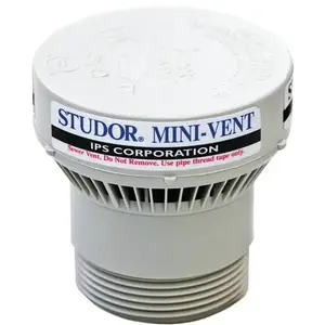 STUDOR 20301 Mini-Vent 1-1/2 " - 2 " Pvc Air Admittance Valve Adapter