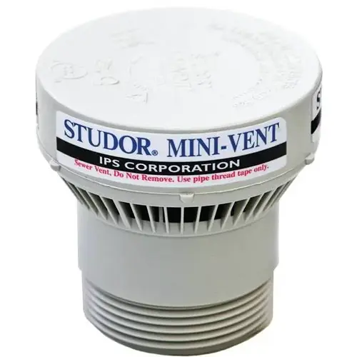 Mini-Vent 1-1/2 " - 2 " Pvc Air Admittance Valve Adapter Mini-Vent 1-1/2 " - 2 " Pvc Air Admittance Valve Adapter