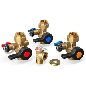 Navien Inc. GXXX002140 3/4" Plumb Easy Isolation 3-Valve Kit For Npe-A/Npe-A2