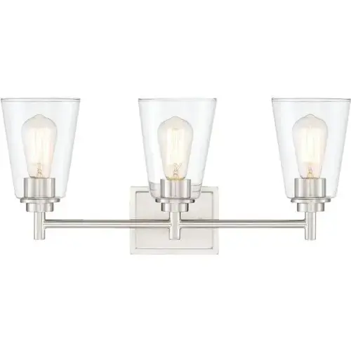 22.5 In. 3-Light Incandescent Bath Vanity Fixture