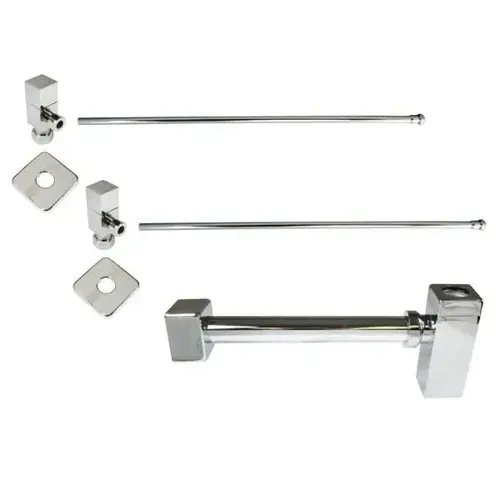 D1338qsl-05 Brass Qubic Trap 1/4-Turn Lavatory Supply Kit Polished Nickel D1338qsl-05 Brass Qubic Trap 1/4-Turn Lavatory Supply Kit Polished Nickel