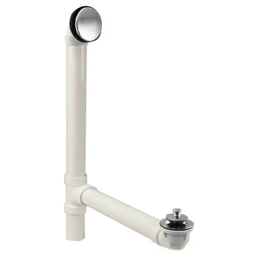 Illusionary Overflow 12in. And 4in. Sch. 40 Pvc Bath Waste Polished Brass Illusionary Overflow 12in. And 4in. Sch. 40 Pvc Bath Waste Polished Brass