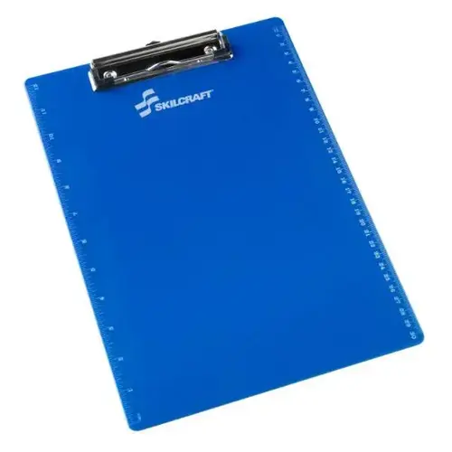 Recycled Plastic Clipboard, 4 Wire Spring Clip, 9 X 12
