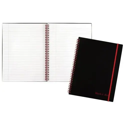 11 X 8-1/2 In. Twin Wire Notebook (White)