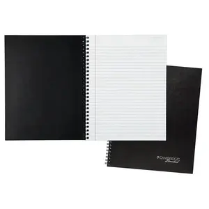 Cambridge Limited 6062 Black Linen Legal Side Bound Meeting Notebook 8-1/2 X 11"