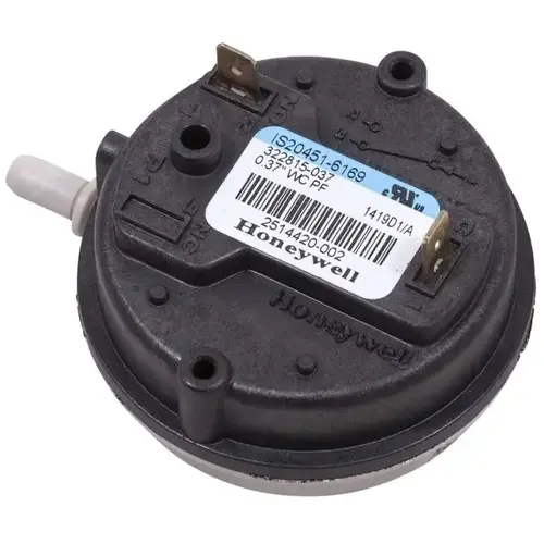 Air Pressure Switch .37 Inch Water Column Normally Open Air Pressure Switch .37 Inch Water Column Normally Open