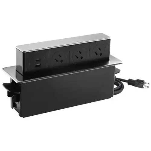 Space Saver Pop Up With Type-C Usb, 3 Power Outlets 15a, 2 Usb Ports Space Saver Pop Up With Type-C Usb, 3 Power Outlets 15a, 2 Usb Ports