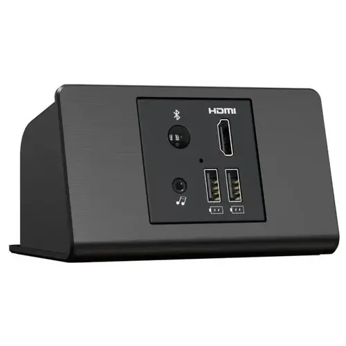 Mediahub Uhd Desktop With Bluetooth, Two Usb Ports,black Mediahub Uhd Desktop With Bluetooth, Two Usb Ports,black
