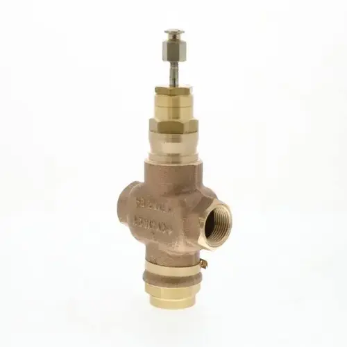 Valve Globe 3 Way Mixing 3/4" Npt 7.3 Cv A To Ab Linear Flow Brass