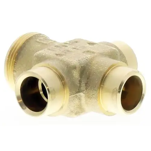 3 Way Mixing 1/2" Sweat 1/2" Sweat Three Way Cartridge Globe Valve