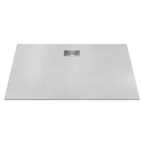 72" L X 42" W X 1.125" H Composite Stone Shower Pan Drain White Sand 72" L X 42" W X 1.125" H Composite Stone Shower Pan Drain White Sand
