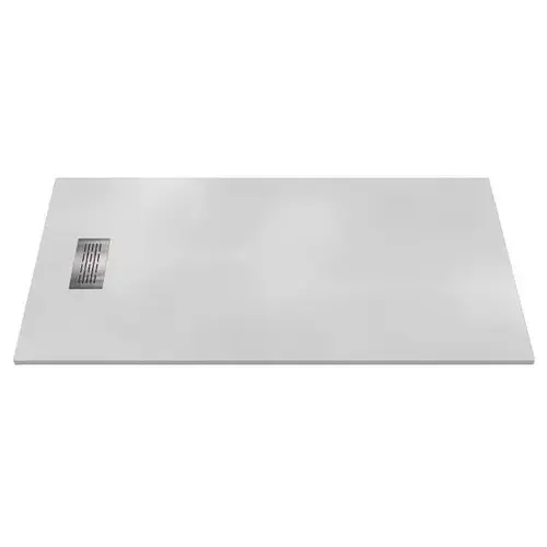 72" L X 36" W X 1.125" H Composite Stone Shower Pan Drain White Sand 72" L X 36" W X 1.125" H Composite Stone Shower Pan Drain White Sand