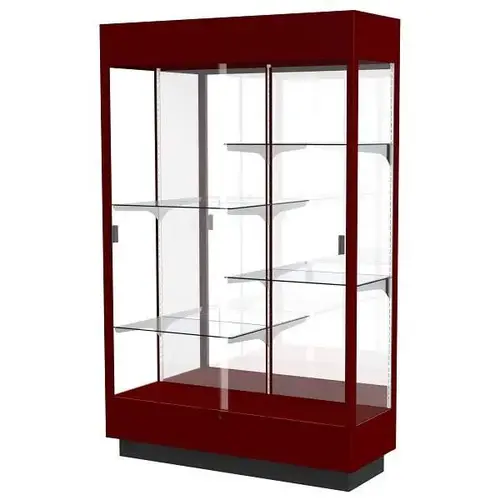 Waddell Heritage Wood Display Case Cordovan Hardwood Finish Waddell Heritage Wood Display Case Cordovan Hardwood Finish