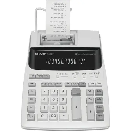 El-1801v 12-Digit Printing Calculator El-1801v 12-Digit Printing Calculator