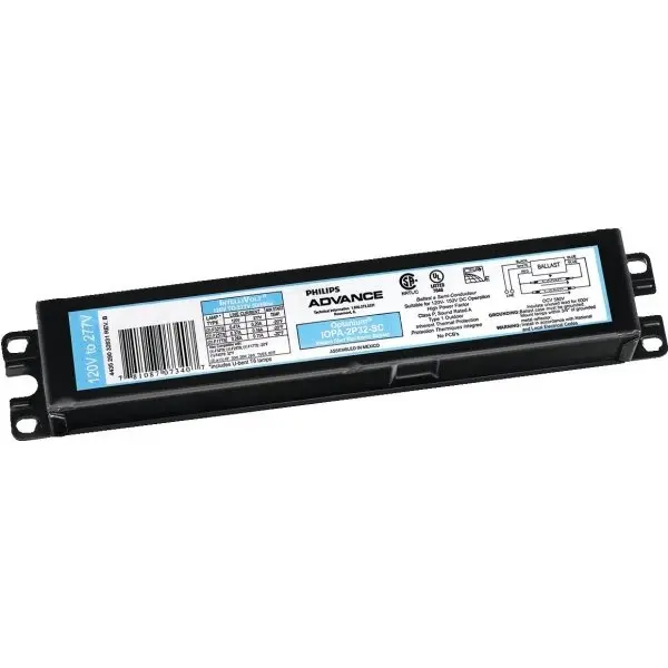 Philips Advance T8 Ballast 2 Bulb Electronic High Efficiency 32w 120-277v 913701246501 Philips Advance T8 Ballast 2 Bulb Electronic High Efficiency 32w 120-277v 913701246501
