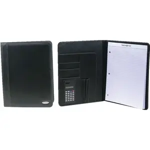 Samsonite 648445 Vinyl Bi-Fold Writing Pad, Black