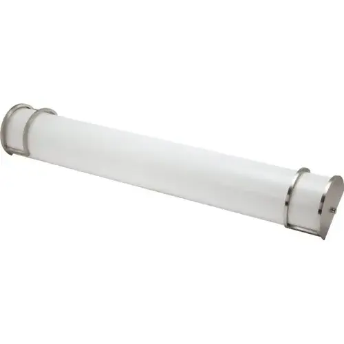 2 ft Linear LED Vanity Light Fixture, 17 Watt, 120/277 Volt, Brushed Nickel 2 ft Linear LED Vanity Light Fixture, 17 Watt, 120/277 Volt, Brushed Nickel
