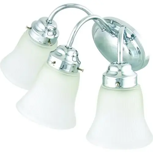 16.5 In. 3-Light Incandescent Bath Vanity Fixture 16.5 In. 3-Light Incandescent Bath Vanity Fixture