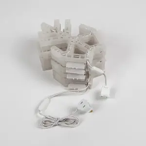 Kringle Traditions 79761 Wintergreen Lighting Folding Snowflake, Warm White LED Lights, 20"