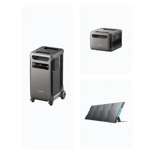 Solix F3800 Power Station+expansion Battery Up To 7680wh+400w Solar Panel